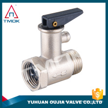 PVC open handle non return nickle plated brass hpb57-3 Electric water-heater safety valve /water heating system